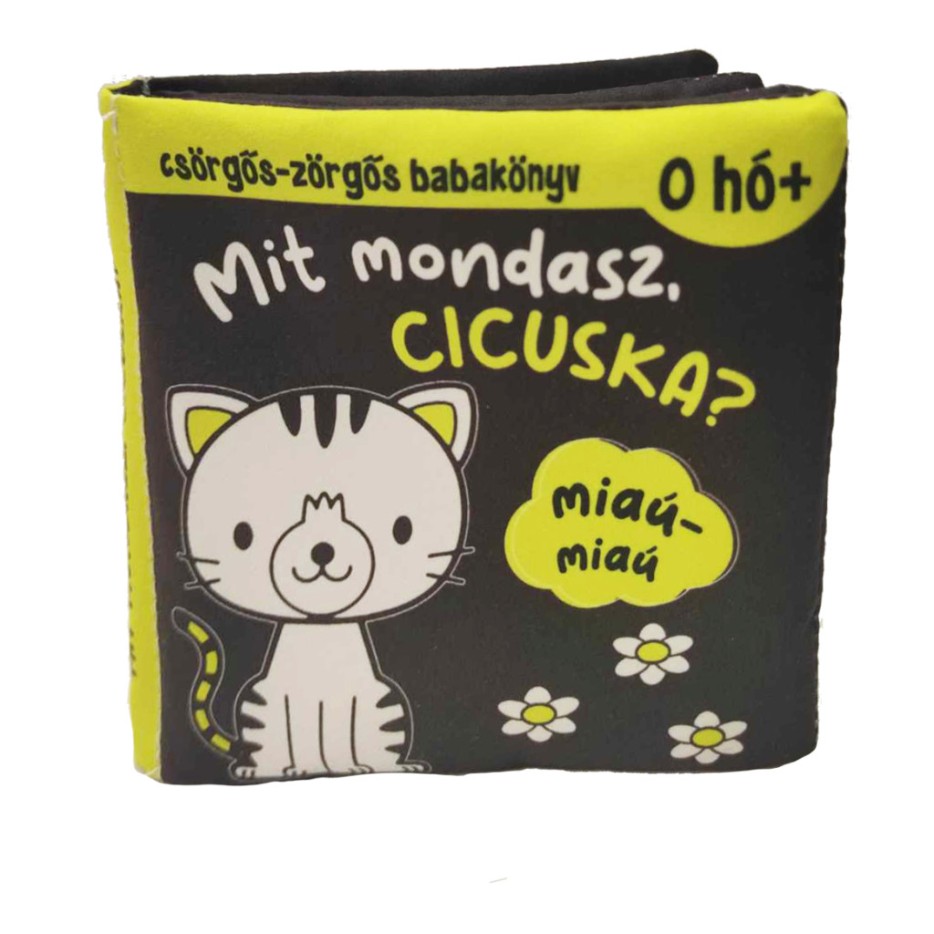 Csörgős-zörgős babakönyv: Mit mondasz, cicuska? akciós termékkép 1