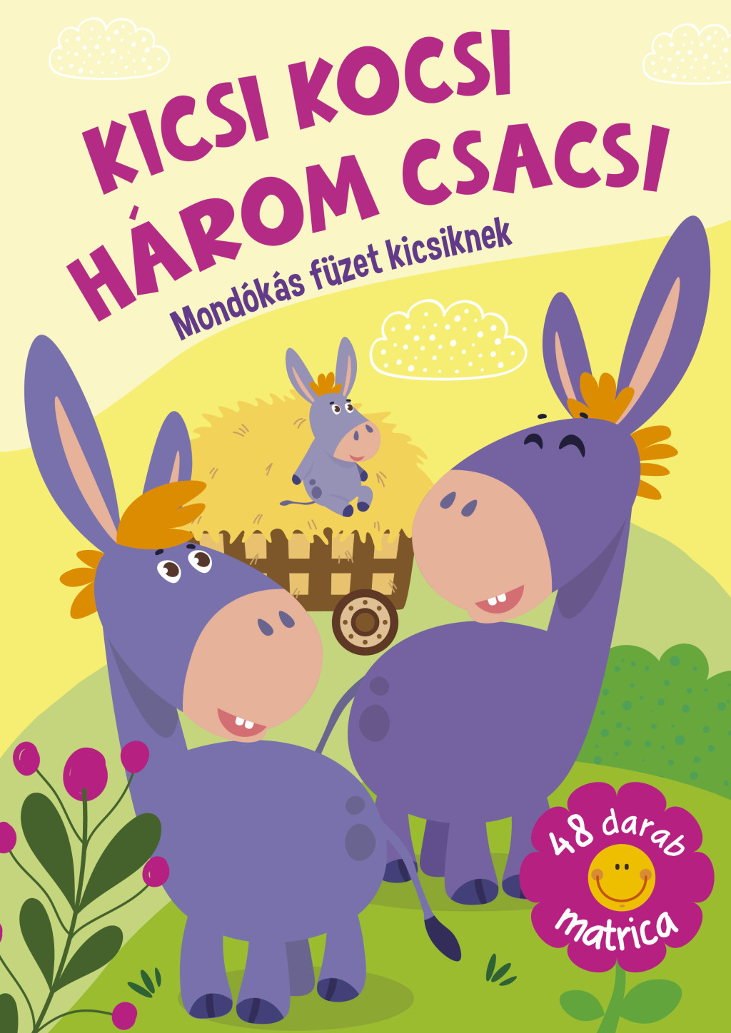 Kicsi kocsi három csacsi mondókás füzet kicsiknek  akciós termékkép 1