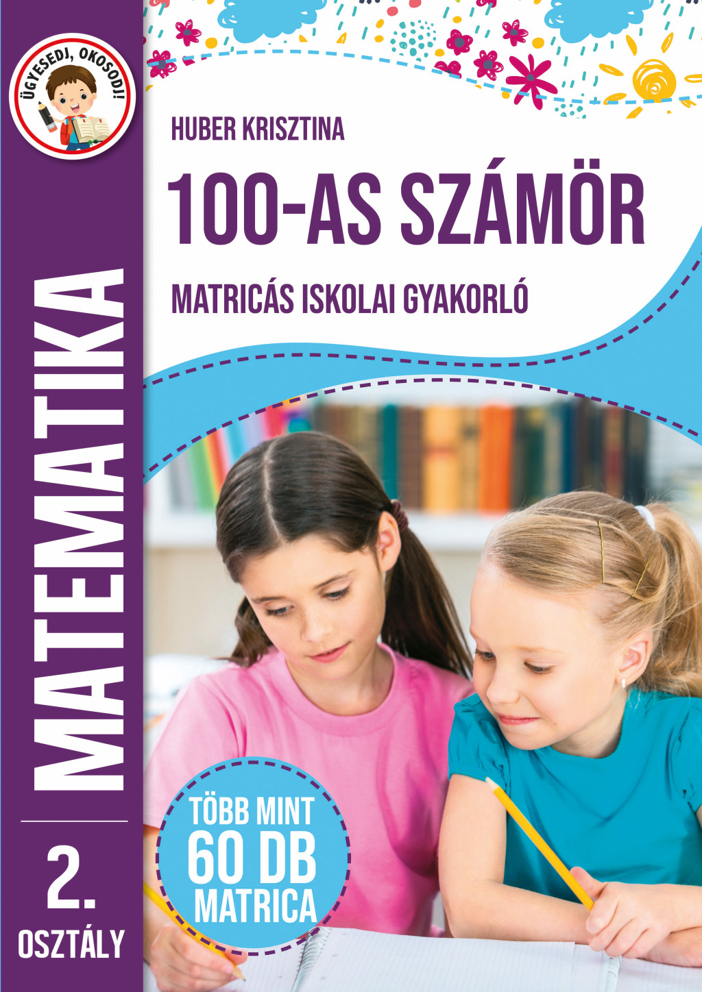 Matematika 100-as számkör - matricás iskolai gyakorló akciós termékkép 1