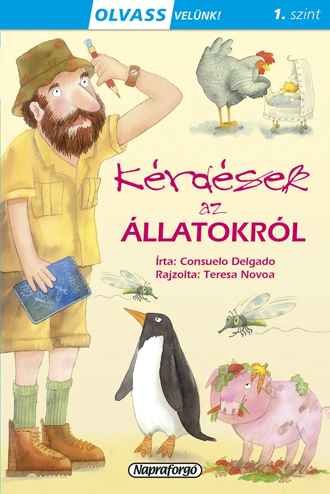 Kérdések az állatokról - Olvass velünk! (1. szint) akciós termékkép 1