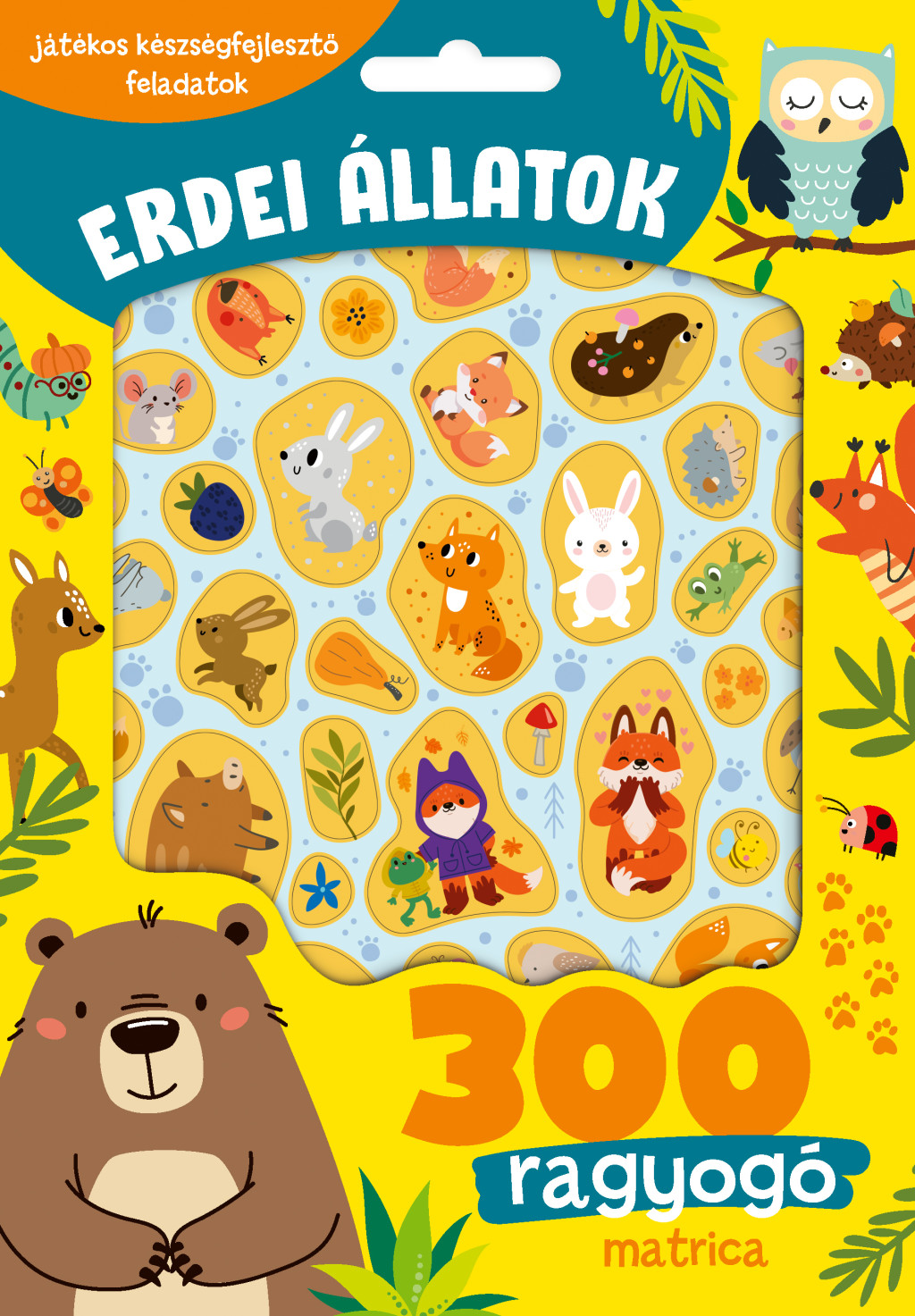 Erdei állatok - 300 ragyogó matricával akciós termékkép 1
