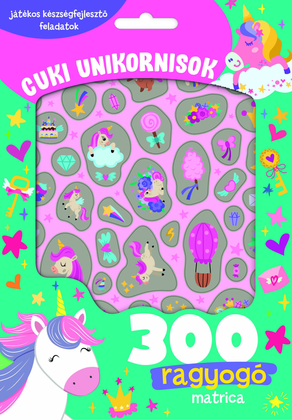 Cuki unikornisok - 300 ragyogó matricával akciós termékkép 1