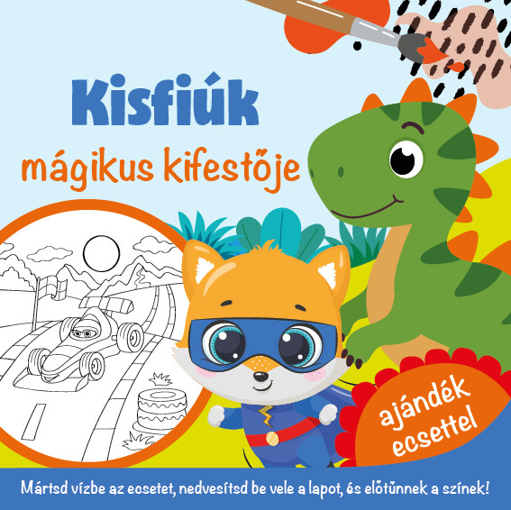 Kisfiúk - mágikus kifestője - ajándék ecsettel akciós termékkép 1